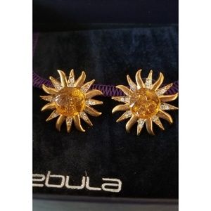 Yellow Amber Earrings